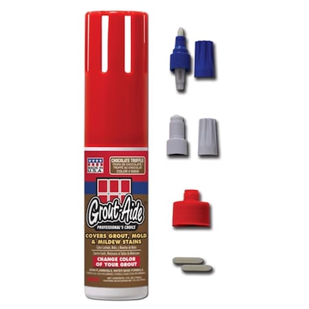 Grout-Aide 058058 4 oz Squeeze Action Applicator Bottle, Chocolate Truffle, 6PK 5858